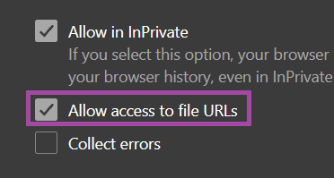 Chrome/Edge URL Access