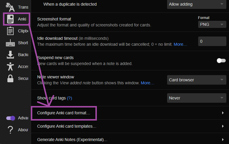 Sentence Card Instruction 1