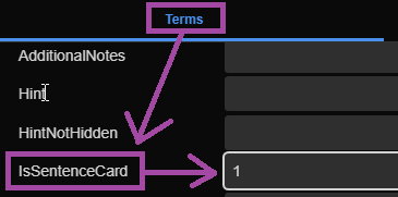 Sentence Card Instruction 2